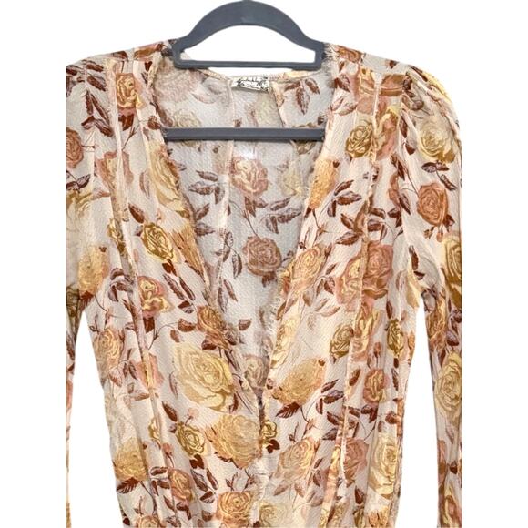 Free People Intimately Free Everything's Rosy Bodysuit Small Boho Feminine - Picture 6 of 9